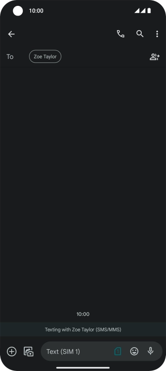 Press the SIM icon.