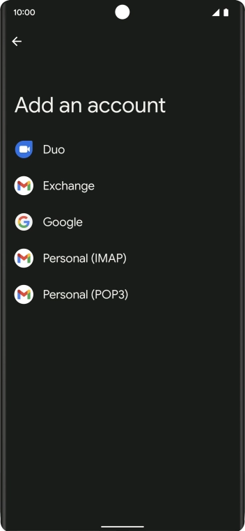 Press Google.