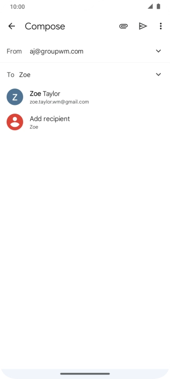 Press the required contact. Press the required contact.