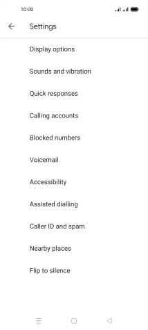 Press Calling accounts.