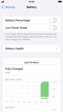 Press Battery Health.