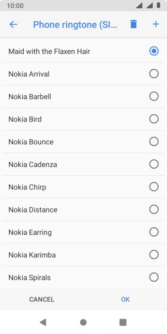 Press the required ring tones to hear them.