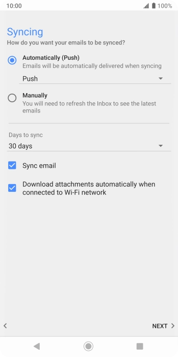Press the drop down list below 'Automatically'.