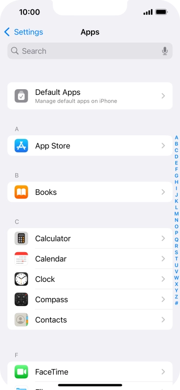 Press App Store.