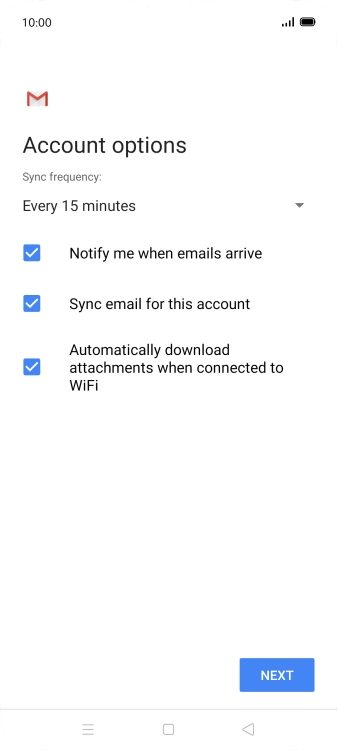 Press the drop down list below 'Sync frequency:'.