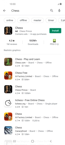 Press the required app.