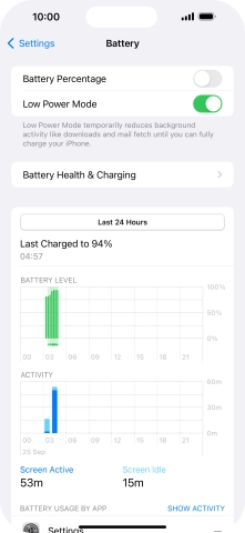 Slide your finger upwards starting from the bottom of the screen to return to the home screen.