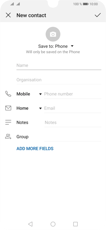 Press the address book drop down list.