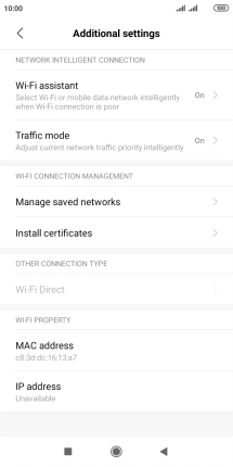 Press Wi-Fi assistant.