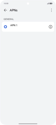 Press the menu icon.