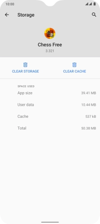 Press CLEAR CACHE.