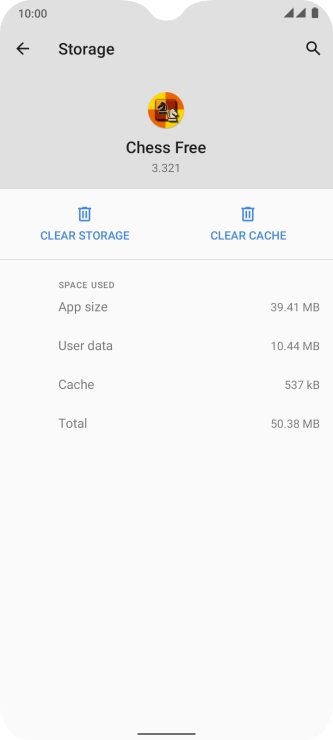 Press CLEAR CACHE.