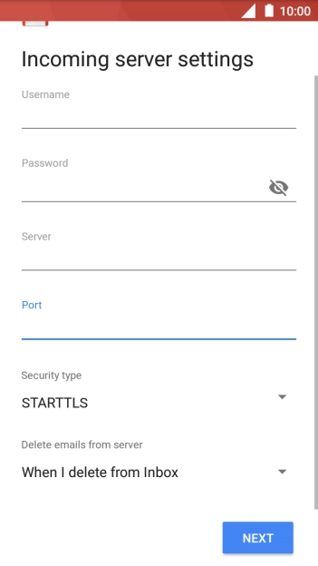 Press the drop down list below 'Security type'.