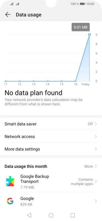 Press Network access.