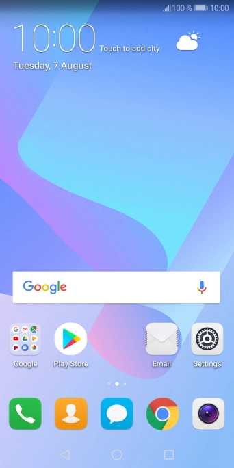 Press the message icon.