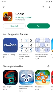 Press the Home key to return to the home screen.