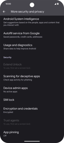 Press SIM lock.
