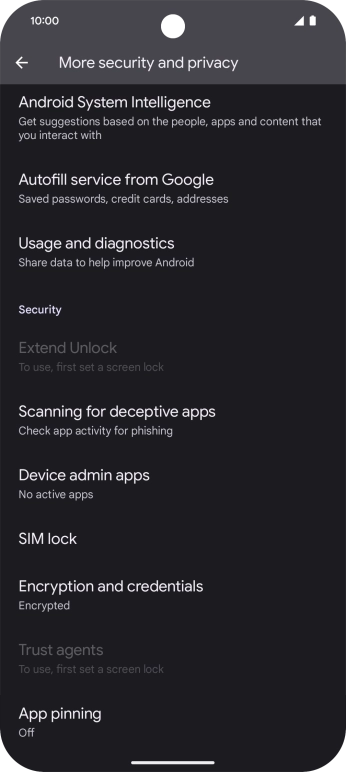 Press SIM lock.