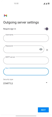 Press the drop down list below 'Security type'.