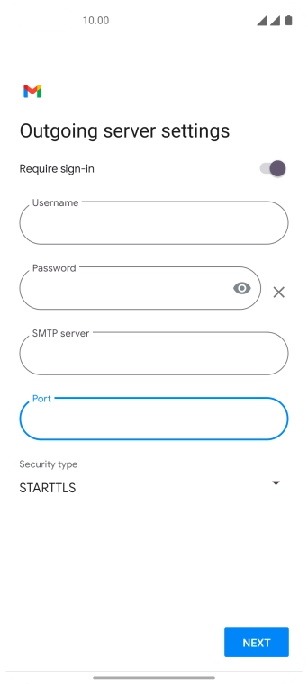 Press the drop down list below 'Security type'.