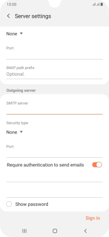 Press the drop down list below 'Security type'.