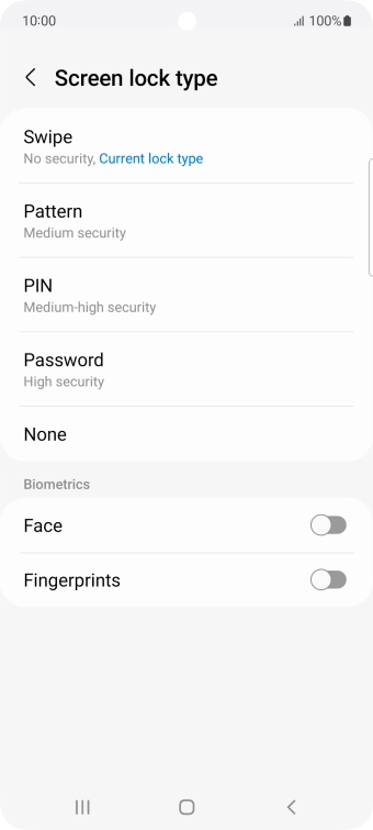Press Fingerprints.