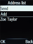 Press the Navigation key.