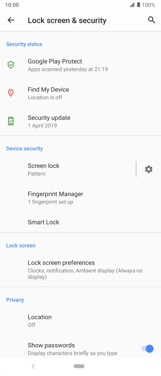 Press the Home key to return to the home screen.