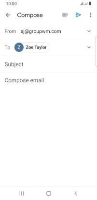 Press Subject and key in the required subject.