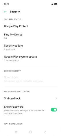 Press SIM card lock.