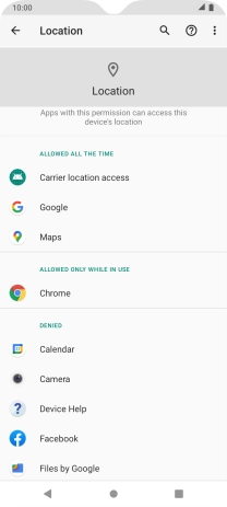 Press the required app.