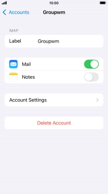Press Account Settings.