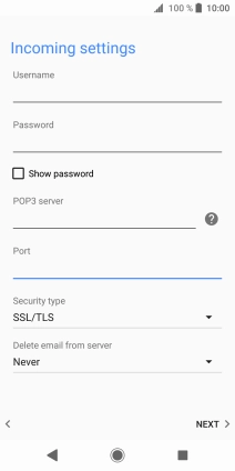 Press the drop down list below 'Security type'.