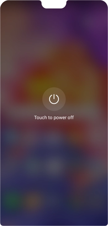 Press Touch to power off.