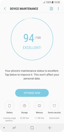 Press Battery.