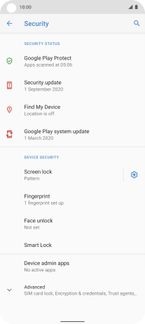 Press Screen lock and key in the current phone lock code.
