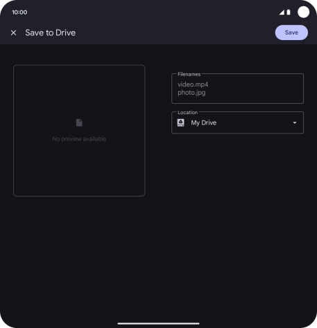Press the field below 'Location' and go to the required folder.