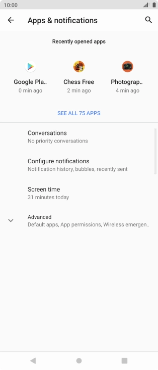 Press SEE ALL APPS. Press SEE ALL APPS.