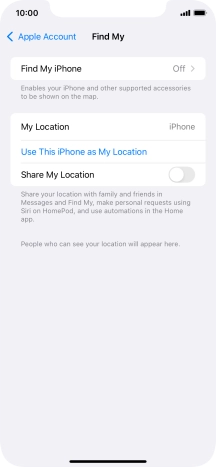 Press Find My iPhone.