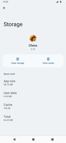 Press Clear cache.