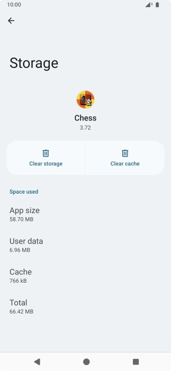 Press Clear cache.