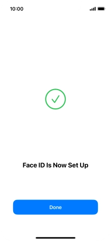 Press Done. If you haven't previously selected a phone lock code, key in a code of your own choice twice.