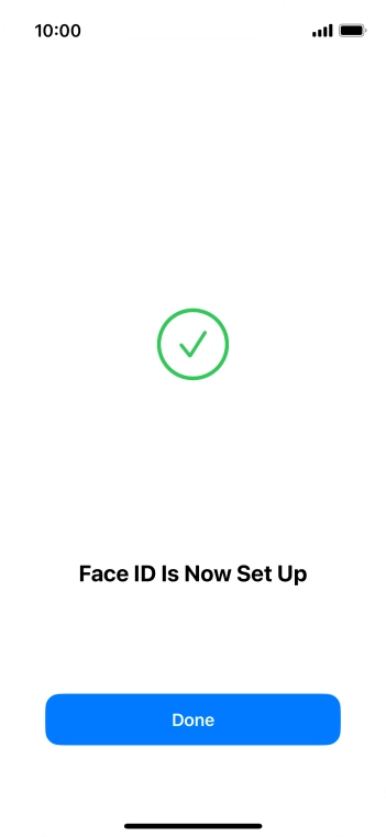 Press Done. If you haven't previously selected a phone lock code, key in a code of your own choice twice.
