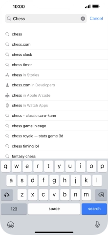 Press search.