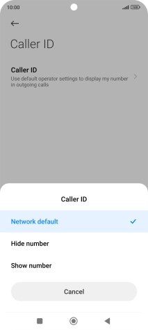 Press Show number to turn on caller identification.