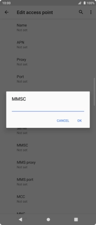 Key in http://mmsc.mms.o2.co.uk:8002 and press OK.