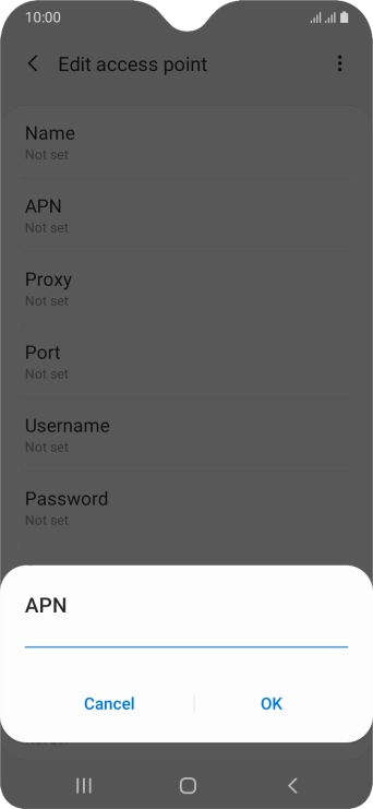 Key in wap.o2.co.uk and press OK. Key in wap.o2.co.uk and press OK.