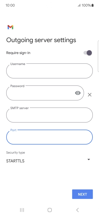 Press the drop down list below 'Security type'.