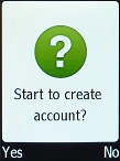 Press the Left selection key.