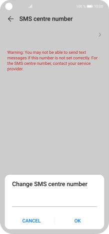 Key in +447802000332 and press OK.